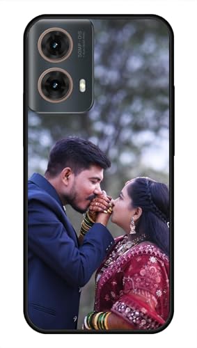 Image of NDCOM for Customised Motorola Moto G85 5G Back Cover | Slim Matte Moto G85 Phone Case | Mobile Cover DIY Personalised Photo Design | Customized Gift Custom Text Name Printed Metal Case