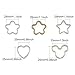 Lind Kitchen 10pcs Creative Flat Key Ring DIY Keychain Accessories Metal Key Split Ring Silver Mickey Mouse Shape
