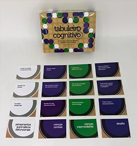 KIT JOGO DAS CRENÇAS + TABULEIRO COGNITIVO + TABULEIRO DA ANSIEDADE