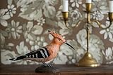 WILDLIFEGARDEN Wildlife Garden WG4472 DecoBird Upupa Epops - Dekoracyjny ręcznie rzeźbiony ptak z drewna - duże europejskie ptaki