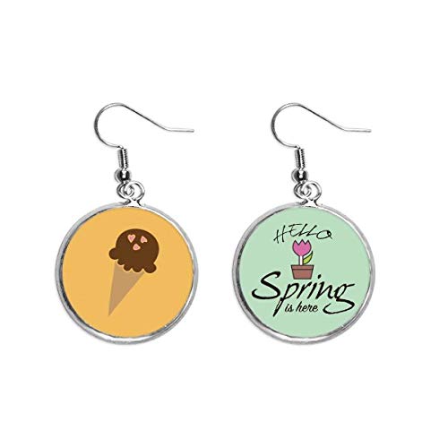 Pendientes de primavera de helado de chocolate para lucir en terrazas y paseos