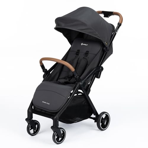 Safety 1st Spark Plus Compact Auto-Fold Stroller, Lightweight & Travel-Friendly, Self-Standing Fold, Smooth Ride, Extra-Large Storage – Mineral Graphite by Safety 1st - Used condition - CA$183.99