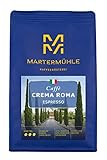 Martermühle Crema Roma Espresso 500g kräftig I Arabica/Robusta I Aromen: Dunkler Kakao, Haselnuss I Ganze Espresso-Bohnen schonend geröstet, säurearm