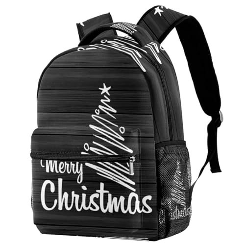 Mochila escolar de madera de Feliz Navidad ideal para regalo de niños