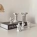 LIYAOLI 4pcs 2.7'' Cherub Decor & 2pcs Roman Decorative Columns Props Shooting,Little Angel Statues for Home Decor Adorable Music Small Angel Figurines