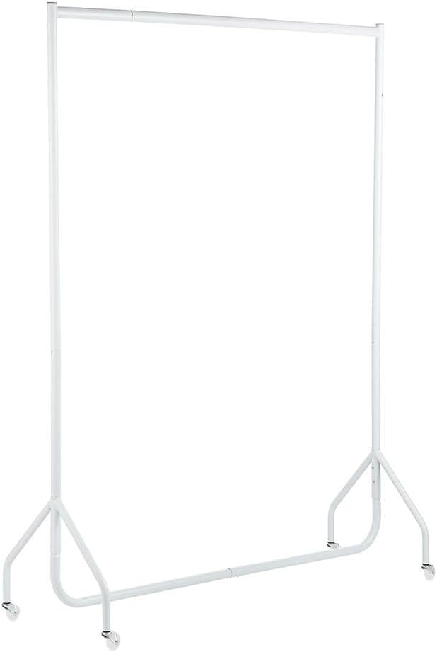 Shopfitting WarehouseShopfitting Warehouse Extra Height Heavy Duty Clothes Rail Garment Rack Steel White 5ft wide