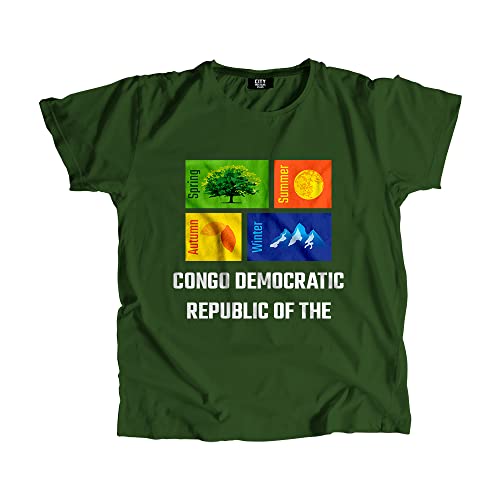 T-shirt Congo RD vert olive idéal pour vos voyages et sorties