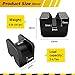 HOXWELL Rubber Jack Pad Pinch Weld Adapter, Universal Slotted Frame Rail Protector for Floor Jack Stands, Jack Pads Extension and Protection, 4 Packs