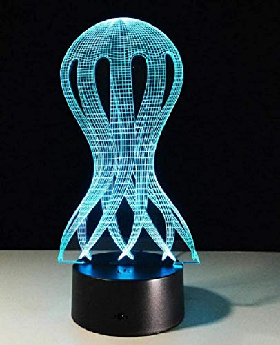 Preisvergleich Produktbild LED-Beleuchtung 3D-Nachtlicht Illusionslicht Fernbedienung Nachtlicht Regenschirm