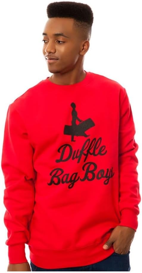 Crooks & Castles Mens The Duffle Bag Boys Sweatshirt, Red, Medium