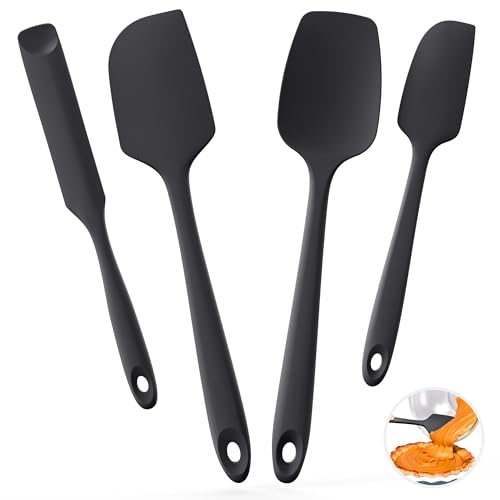 U-Taste Spatule en silicone : racloir de cuisson de qualité alimentaire résistant à la chaleur jusqu’à 315°C avec bord flexible pour la cuisson et les...