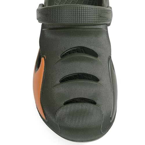 Image of Men's Classic Casual Clogs /Sandals with Adjustable Back Strap for Adult | Comfortable & Light Weight | Stylish & Anti-Skid | Waterproof & Daily Mules for Gents & Boys