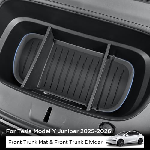 Tapis de coffre avant Tesla Model Y Juniper 2025 séparateur rangement frunk accessoires