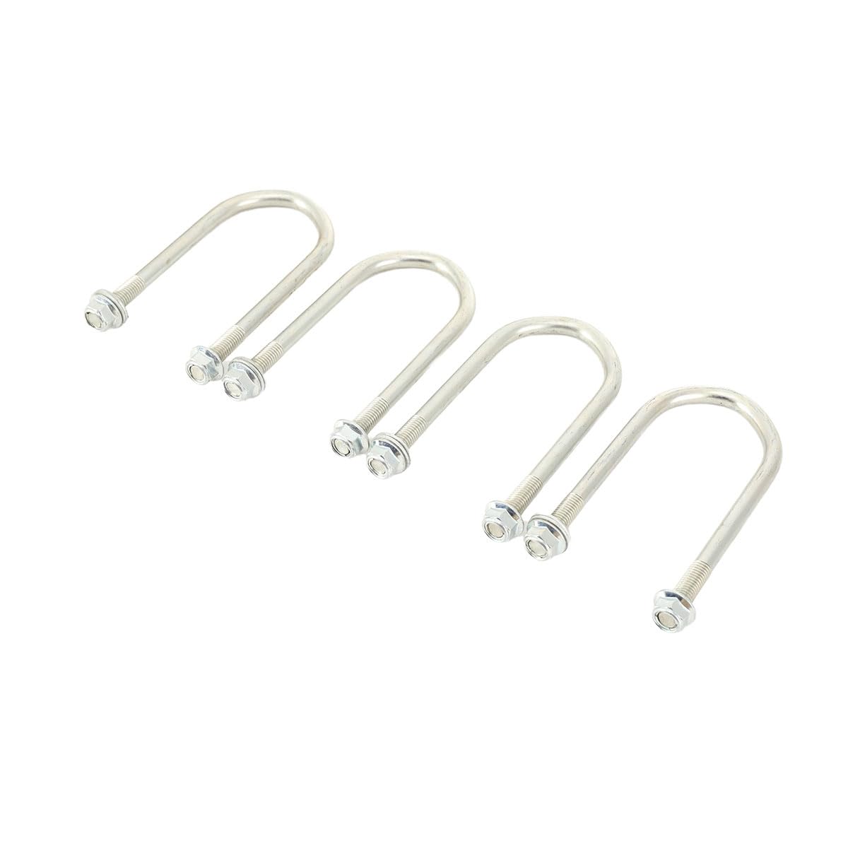 Anhänger-Blattfeder-Kit, 2 Stück Ersatz für SW4B 4-Blatt-Anhängerfeder, Blattfeder Montageset und U -Bolzen Hanger Kit für 3500 lbs Einzelachse, Anhängerachse Suspension Kit