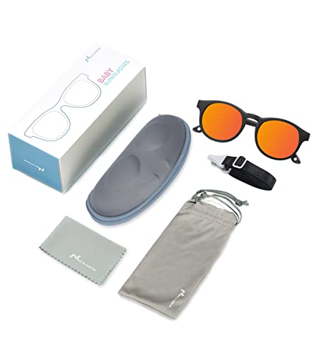 Baby Sunglasses with Strap Polarized Lens UV400 Protection Toddler Sunglasses for Infant Baby Girl Age 0-24months4