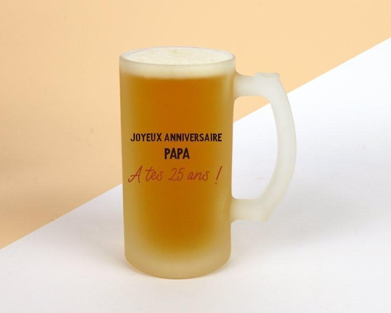 Verre à bière de blé 0.5l personnalisé avec Gravure - Verre à blé