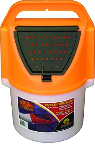 Challenge Plastics 50354 Bait Lagoon Trolling Bucket, Orange, One Size