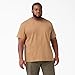 Dickies mens Heavyweight Crew Neck Short Sleeve Tee Big-tall T Shirt, Brown Duck Heather, 3X-Large Big US