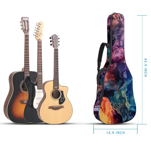Housse imperméable Oxford pour guitare classique au design artistique - 5