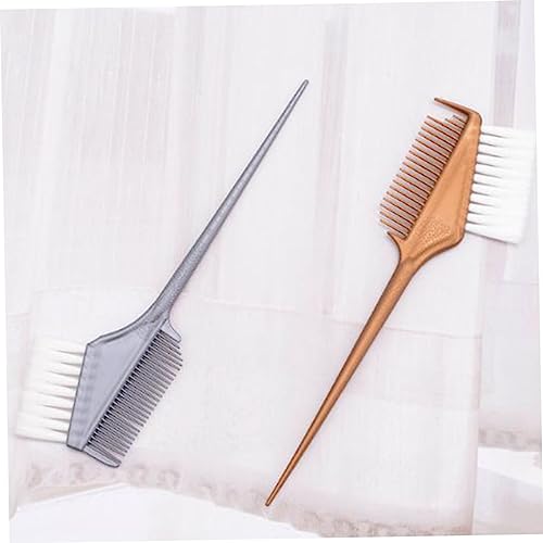 FRCOLOR 4 Pcs Pente Cabelo Tingido Tiara Com Orelhas Raposa Lado Escova Aplicadora Tintura Cabelo Ki