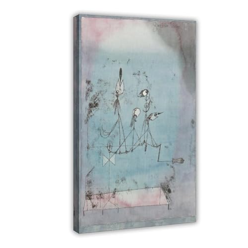 Impression sur toile The Twittering Machine Paul Klee cadre 40x61cm