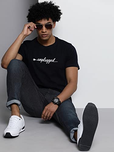 Image of The Indian Garage Co Men Slim Fit Solid Mid-Rise Stretchable Jeans