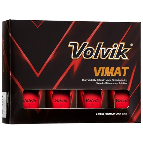 Volvik Vimat Golf Balls (Red)