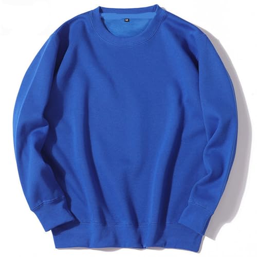 Sweatshirt for Men 2024 Fashion Cotton Long Sleeve Crewneck Sweatshirts Casual Lightweight Solid Workout Gym Pullover2