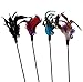 Freedi 4Pcs Cat Toys Feather /Teaser Toy Cat with Bell Cat Teaser Funny Pet Cat Play Feather Toys