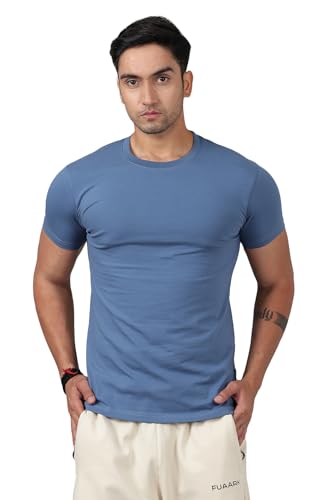 Image of Men's Crew Neck Slim Fit Gym Sports T-Shirt