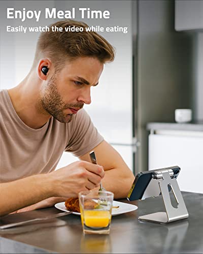 Onlywin Cell Phone Stand 2-Pack Cell Phone Holder For Desk Bed Kitchen Upgraded Aluminum Adjustable Phone Cradle Dock Compatible With Android/Iphone/Ipad/Smartphones/Switch #TOP2