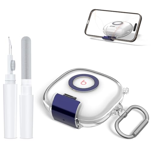 For Beats Fit Pro�i2021�j��p �C���z���P�[�X TPU���X�C�b�`�X�^���h�^�C�v �N���[�j���O�y���t���Z�b�g �ϏՌ��E�h�o�E�Ϗ� �ȒP�ɒ��E�\ ���[�v�t�������j���O�N���b�v (����)