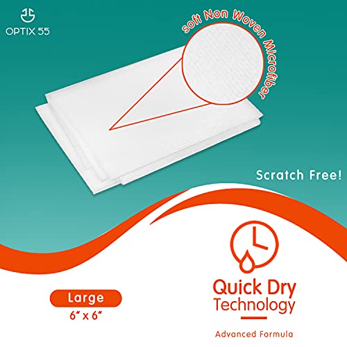 Optix 55 HAODER Screen & Electronic Cleaning Wipes | Pre-Moistened Individual Wrapped (6 Inch X 6") Tv Screen Cleaner thumb #1