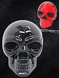 Skull LED Lighted Trailer Hitch Cover LED Tow Hitch Light Cover Fits 2' & 1-1/4' Both (Black)