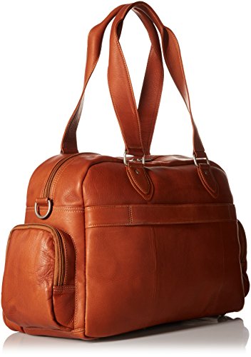 Piel Leather Adventurer Carry-On Satchel, Saddle, One Size #TOP3