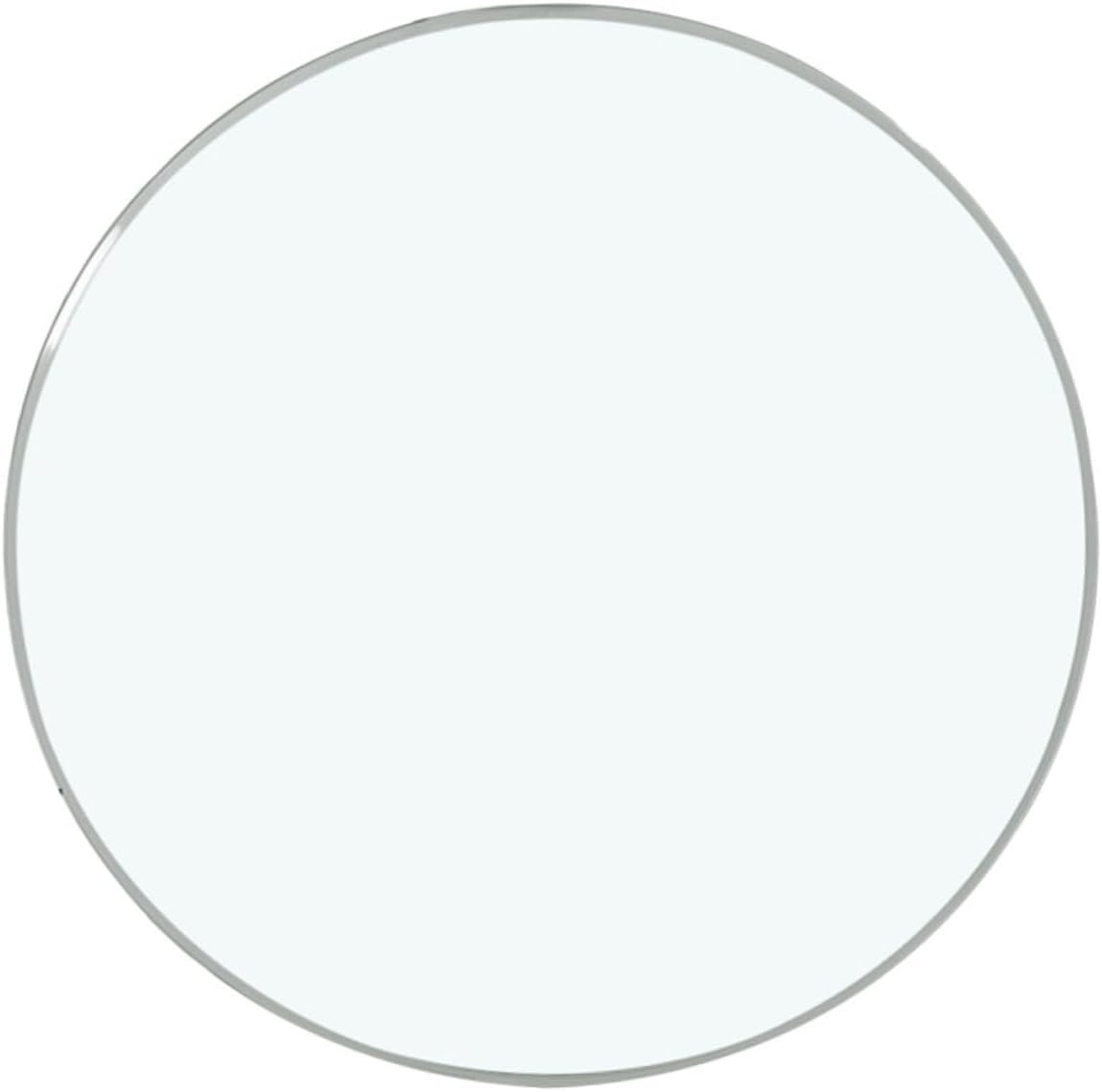 Round Tempered Glass Table Top Thickened Clear Surface for Dining and Tea Tables Smooth Edges Home Decor