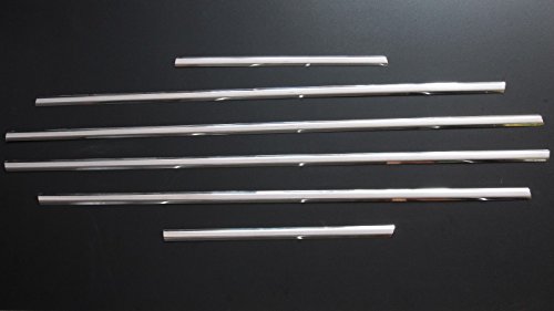 Listones de cromo para ventana en acero inoxidable pulido de alta resistencia de 6 piezas