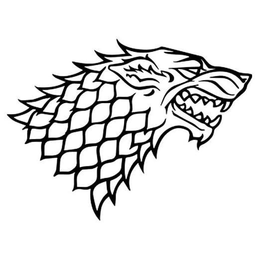 Game of Thrones House Stark Direwolf MacBook Decal Vinyl Sticker Apple Mac Air Pro Laptop Sticker