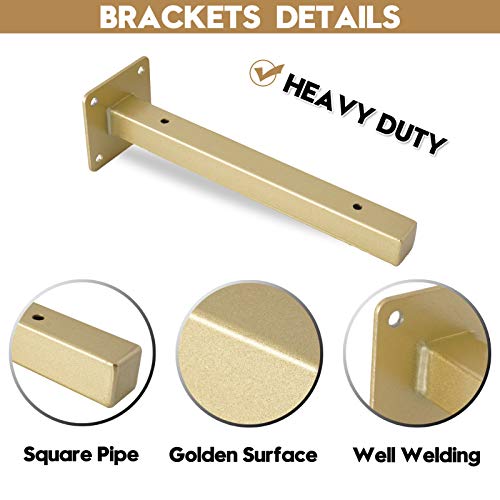 AddGrace-4-Pack-Shelf-Brackets-Wall-Mounted-Gold-Shelf-Brackets-Heavy-Duty-Metal-Rustic-Floating-Shelf-Bracket-with-Screws-for-DIY-Open-ShelvingGold-12 AddGrace 4 Pack Shelf Brackets Wall Mounted Gold Shelf Brackets Heavy Duty Metal Rustic Floating Shelf Bracket with Screws for DIY Open ShelvingGold 12