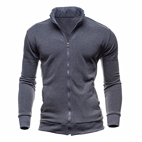 Chaqueta deportiva para hombre tuduoms talla M gris oscuro miniatura 1