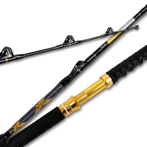 Fiblink 1-Piece Saltwater Offshore Trolling Rod Big Game Rod Conventional