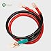 Gopayia Golf Cart Battery Cables 4 AWG 24in for EZGO TXT 1994-UP 36V/48V 4 Gauge Pure Copper Wire
