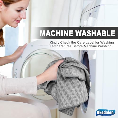 Ekedalen CRH-BLG-HUI6 Waffle Weave Microfiber Cleaning Cloth For Dusting Absorbent Towel Quick Drying Dust Rags For Car Interior Wash Auto Detailing Household Kitchen thumb #8