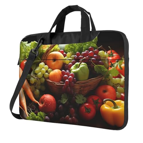 Maletín para portátil con diseño colorido de vegetales 15.6 pulg miniatura 1