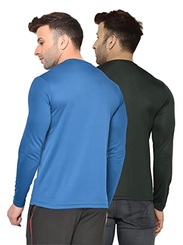 Image of Perfktu Mens Full Sleeve Gym T-Shirt (Pack of 2)