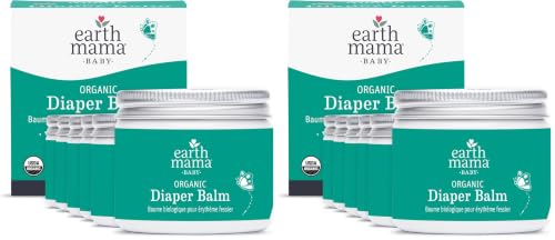Image of Earth Mama Organic Economy Size Diaper Balm | Diaper Cream for Baby | EWG Verified, Petroleum & Artificial Fragrance-Free with Calendula for Sensitive Skin, 4-Fluid Ounce (12-Pack)