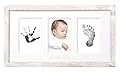 Pearhead Babyprints Wall Frame, Rustic Nursery Decor, A Perfect Baby Shower Gift Idea for Expecting Parents, Distressed