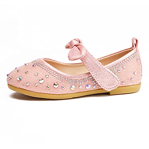 Toddler/Little Girl Adorable Mary Jane Dress Shoes Glitter Ballet Flats for Flower Girl Party School Shoe2