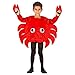 Produktbild WIDMANN 01629 Kinderkostüm Krebs, Unisex-Kinder, Rot, 104 cm