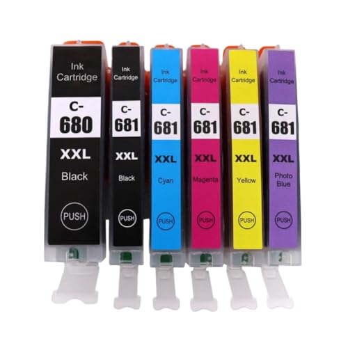 Cartouches d'encre PGI-680 CLI-681 compatibles pour imprimantes Pixma TS6160 TS8160 TS9560